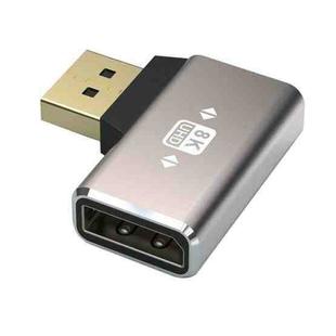 JUNSUNMAY 8K 60Hz PD1.4 Male Displayport to Female Displayport Adapter Converter, Angle:Right