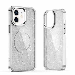 For iPhone 11 Glitter MagSafe Shockproof Phone Case(Grey)