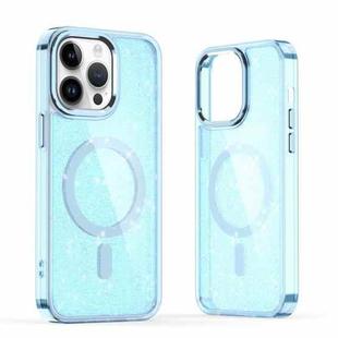 For iPhone 12 Pro Glitter MagSafe Shockproof Phone Case(Blue)