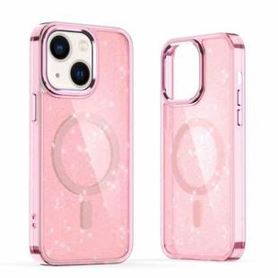 For iPhone 13 Glitter MagSafe Shockproof Phone Case(Pink)