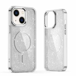 For iPhone 13 Glitter MagSafe Shockproof Phone Case(Grey)