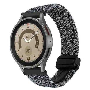 For Samsung Galaxy Watch 5 Pro 20mm Magnetic Buckle Braided Watch Strap(Metallic  Gray)