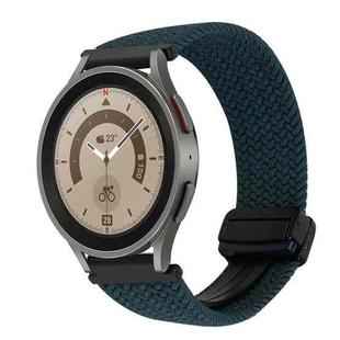 For Samsung Galaxy Watch 5 Pro 20mm Magnetic Buckle Braided Watch Strap(Forest Green)