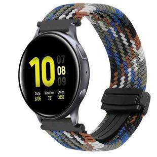 For Samsung Galaxy Watch Active 2 20mm Magnetic Buckle Braided Watch Strap(Denim Color)