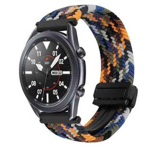 For Samsung Galaxy Watch 3 41mm 20mm Magnetic Buckle Braided Watch Strap(Camouflage Color)