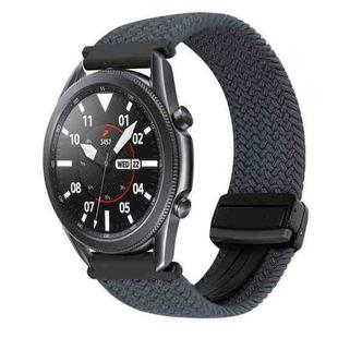 For Samsung Galaxy Watch 3 41mm 20mm Magnetic Buckle Braided Watch Strap(Space Gray)