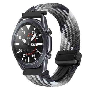 For Samsung Galaxy Watch 3 41mm 20mm Magnetic Buckle Braided Watch Strap(Dark Chocolate)