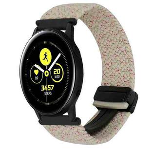 For Samsung Galaxy Watch Active 20mm Magnetic Buckle Braided Watch Strap(Starlight Colour)