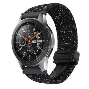 For Samsung Galaxy Watch 42mm 20mm Magnetic Buckle Braided Watch Strap(Stars Black)