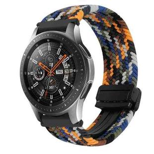 For Samsung Galaxy Watch 42mm 20mm Magnetic Buckle Braided Watch Strap(Camouflage Color)