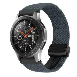 For Samsung Galaxy Watch 42mm 20mm Magnetic Buckle Braided Watch Strap(Space Gray)