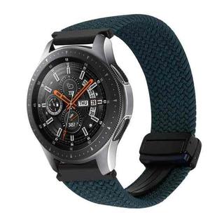 For Samsung Galaxy Watch 42mm 20mm Magnetic Buckle Braided Watch Strap(Forest Green)