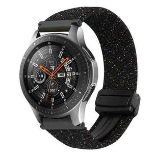 For Samsung Galaxy Watch 42mm 20mm Magnetic Buckle Braided Watch Strap(Starlight Black)