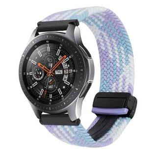 For Samsung Galaxy Watch 42mm 20mm Magnetic Buckle Braided Watch Strap(Violet)