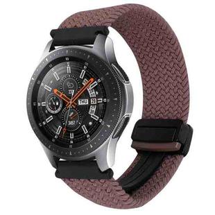 For Samsung Galaxy Watch 42mm 20mm Magnetic Buckle Braided Watch Strap(Smoky Purple)