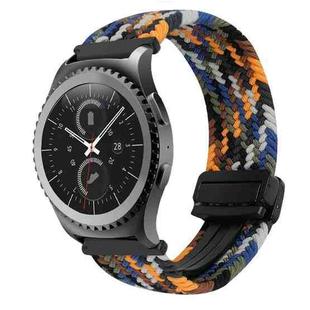 For Samsung Gear S2 Classic 20mm Magnetic Buckle Braided Watch Strap(Camouflage Color)