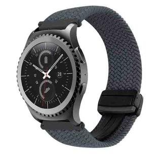 For Samsung Gear S2 Classic 20mm Magnetic Buckle Braided Watch Strap(Space Gray)