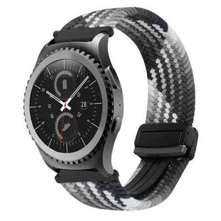 For Samsung Gear S2 Classic 20mm Magnetic Buckle Braided Watch Strap(Dark Chocolate)