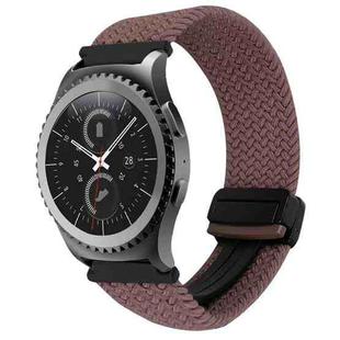 For Samsung Gear S2 Classic 20mm Magnetic Buckle Braided Watch Strap(Smoky Purple)