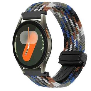 For Samsung Galaxy Watch 7 20mm Magnetic Buckle Braided Watch Strap(Denim Color)