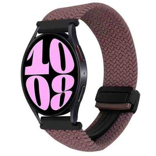 For Samsung Galaxy Watch 6 20mm Magnetic Buckle Braided Watch Strap(Smoky Purple)