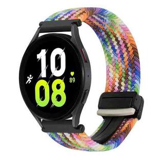For Samsung Galaxy Watch 5 20mm Magnetic Buckle Braided Watch Strap(Colorful)