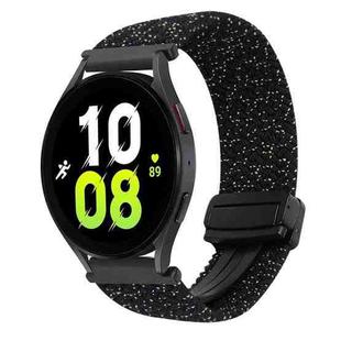 For Samsung Galaxy Watch 5 20mm Magnetic Buckle Braided Watch Strap(Stars Black)