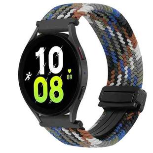 For Samsung Galaxy Watch 5 20mm Magnetic Buckle Braided Watch Strap(Denim Color)