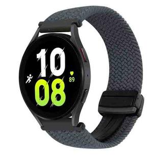 For Samsung Galaxy Watch 5 20mm Magnetic Buckle Braided Watch Strap(Space Gray)