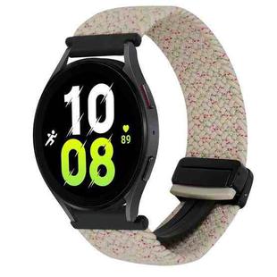 For Samsung Galaxy Watch 5 20mm Magnetic Buckle Braided Watch Strap(Starlight Colour)