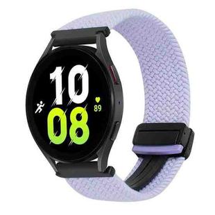 For Samsung Galaxy Watch 5 20mm Magnetic Buckle Braided Watch Strap(Purple)