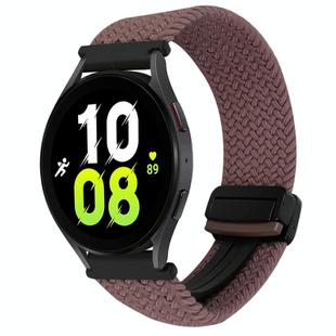For Samsung Galaxy Watch 5 20mm Magnetic Buckle Braided Watch Strap(Smoky Purple)