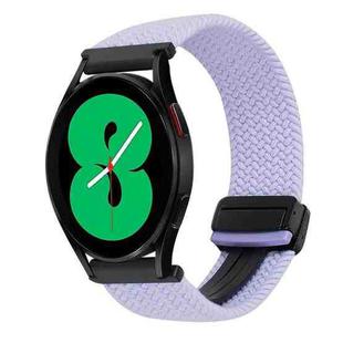 For Samsung Galaxy Watch 4 20mm Magnetic Buckle Braided Watch Strap(Purple)