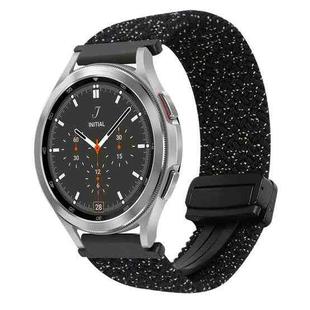 For Samsung Galaxy Watch 4 Classic 20mm Magnetic Buckle Braided Watch Strap(Stars Black)