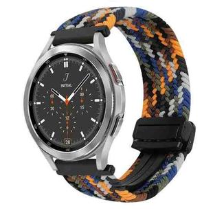 For Samsung Galaxy Watch 4 Classic 20mm Magnetic Buckle Braided Watch Strap(Camouflage Color)