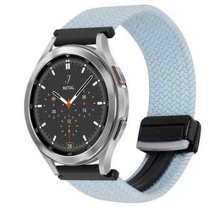 For Samsung Galaxy Watch 4 Classic 20mm Magnetic Buckle Braided Watch Strap(Blue)