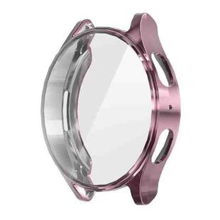 For Samsung Galaxy Watch7 44mm ENKAY Hat-Prince Full Coverage Electroplated Soft TPU Case with Screen Protection(Pink)