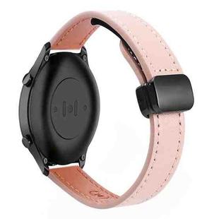 For Xiaomi Watch S2 22mm Slim Magnetic Buckle Microfiber Leather Watch Band(Sakura Pink)