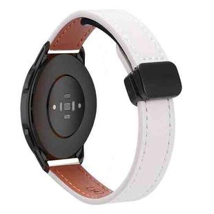 For Xiaomi Watch Sport 22mm Slim Magnetic Buckle Microfiber Leather Watch Band(Apricot)