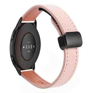 For Xiaomi Watch Color 22mm Slim Magnetic Buckle Microfiber Leather Watch Band(Sakura Pink)