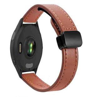 For Honor Watch GS 3i 22mm Slim Magnetic Buckle Microfiber Leather Watch Band(Caramel Macchiato)