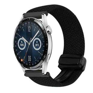 For Huawei Watch GT 3 42mm 20mm Magnetic Buckle Braided Watch Band(Black)