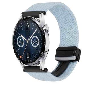 For Huawei Watch GT 3 42mm 20mm Magnetic Buckle Braided Watch Band(Blue)