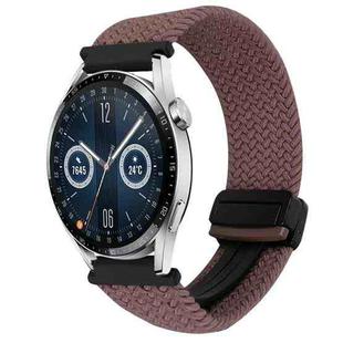 For Huawei Watch GT 3 42mm 20mm Magnetic Buckle Braided Watch Band(Smoky Purple)