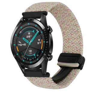 For Huawei Watch GT 2 42mm 20mm Magnetic Buckle Braided Watch Band(Starlight Colorful)