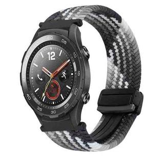 For Huawei Watch 2 20mm Magnetic Buckle Braided Watch Band(Z Dark Chocolate)