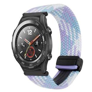 For Huawei Watch 2 20mm Magnetic Buckle Braided Watch Band(Violet)