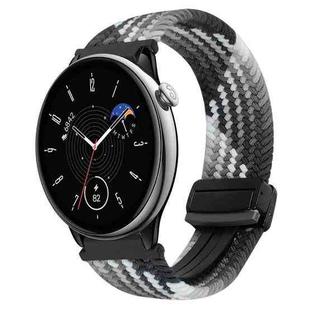 For Amazfit GTR Mini Magnetic Buckle 20mm Braided Watch Band(Z Dark Chocolate)