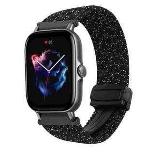 For Amazfit GTS 3 Magnetic Buckle 20mm Braided Watch Band(Stars Black)