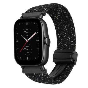 For Amazfit GTS 2e Magnetic Buckle 20mm Braided Watch Band(Stars Black)